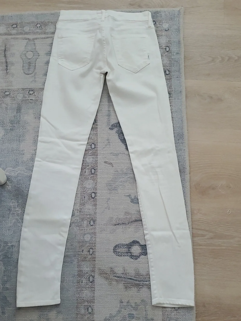 Mother The Looker Sleeping Beauty White Stretch Jean Denim Pants Sz24